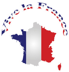 Vive la France message