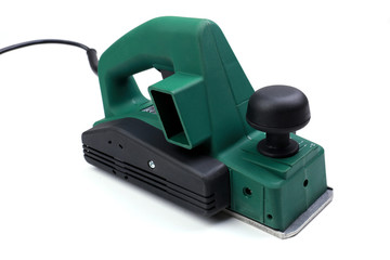 Electric planer isolated on white