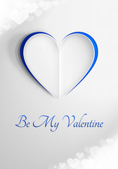Romantyczna kartka na Walentynki 'Be My Valentine'