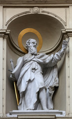 Obraz premium St. Paul the Apostle, Church of Saint Peter in Vienna, Austria