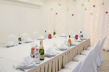 Banquet facilities table setting