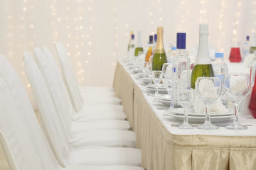 Banquet facilities table setting