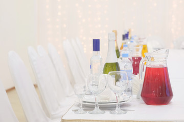 Banquet facilities table setting