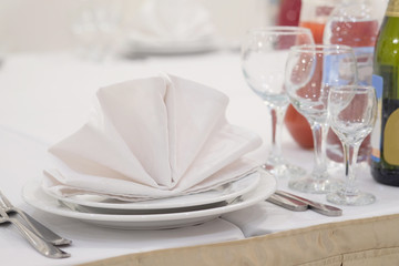 Banquet facilities table setting