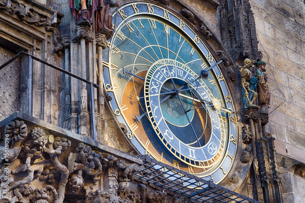 Sticker Astronomical clock in Prague