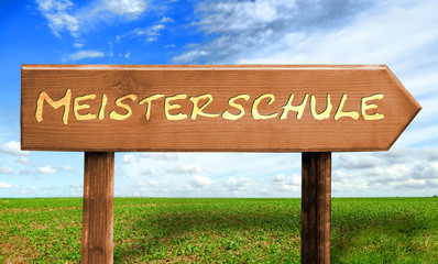 Strassenschild 30 - Meisterschule