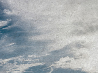 Abstract blue sky white cloud vintage style