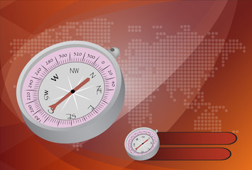 Fototapeta premium Compass. Vector Illustration.