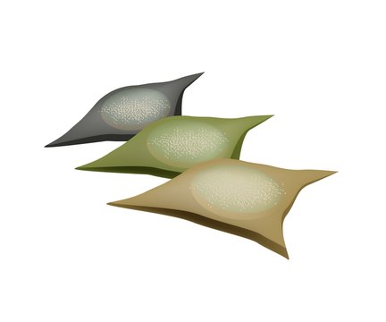 recommend clip art: Japanese Traditional Sweet of Yatsuhashi on White