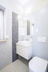 Obraz na płótnie Canvas Elegant bathroom in new house