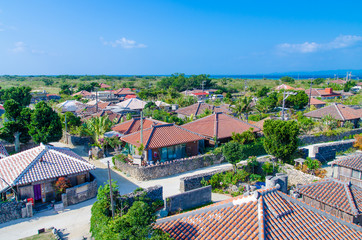 沖縄県　竹富島　なごみの塔からの風景