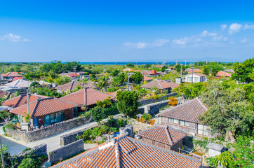 沖縄県　竹富島　なごみの塔からの風景