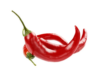 chili pepper isolated on white background