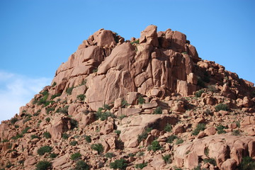Fototapeta premium Dreispitz Napoleons- Chapeau de Napoleon Granitfelsen Tafraoutes