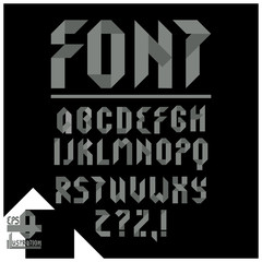 Obraz premium Font,ABC, pieces of tape..