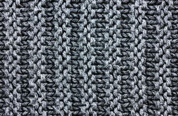 knitting background texture, gray color