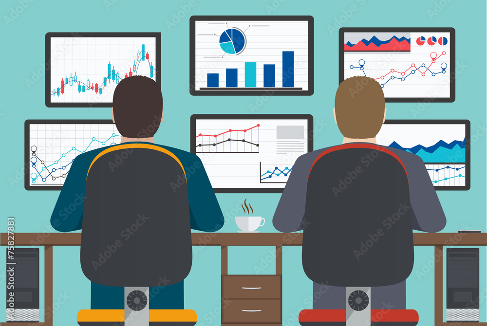 Poster workstation, web analytics information and development website s