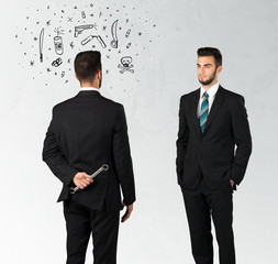 Ruthless business concept