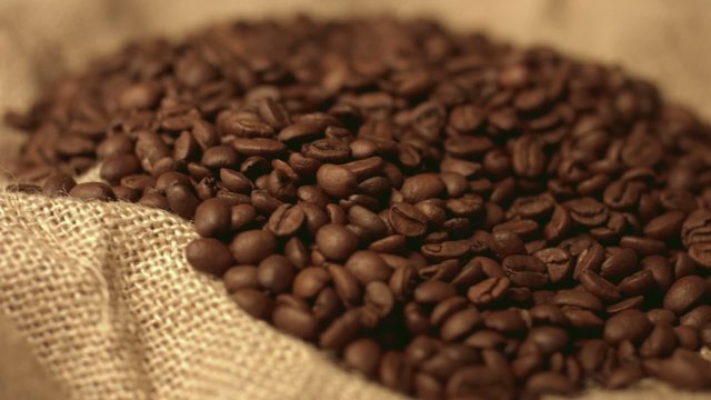 Coffee beans in the bag