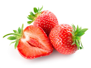 Strawberry isolated on white background