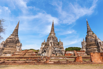 Fototapeta premium Wat Phra Si Sanphet in Ayutthaya, Thailand