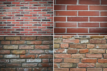 texture brick wall, set