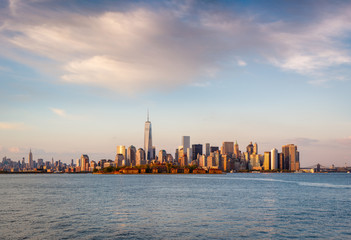Downtown Manhattan from the Ferry - New York City