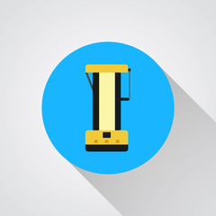 illustration of isolated camping lantern on white background