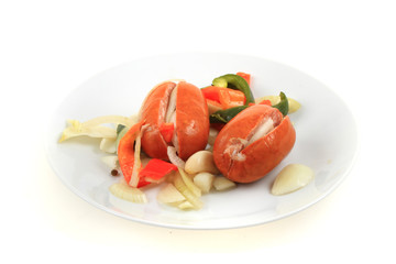 typical czech wurst named 