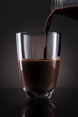Glass of Chocolate Milk