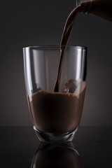 Glass of Chocolate Milk