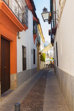 Typical nice clean city streets Cordoba, Spain