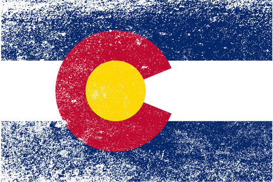Colorado State Flag Grunge