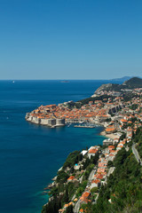 Naklejka na ściany i meble View over Dubrovnik