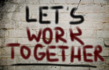 Let's Work Together Concept