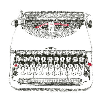 Typewriter typed