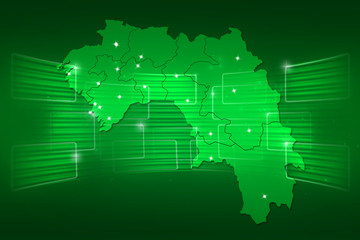 Guinea Map World map News Communication green