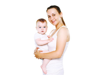 Happy mother and her baby