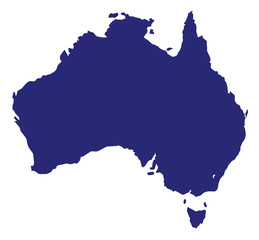 Australia Silhouette - obrazy, fototapety, plakaty