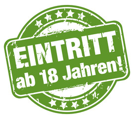 Eintritt ab 18 Jahren