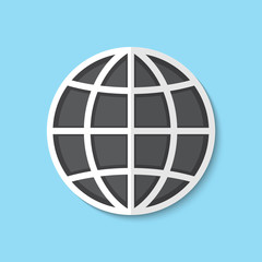 Vector globe icon