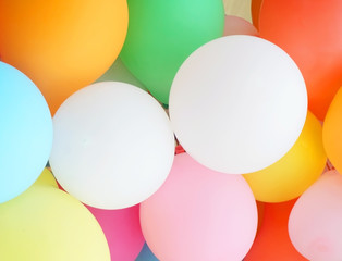 Colorful many balloons for background