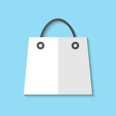 Vector shopping basket web flat icon