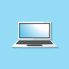 Vector laptop web icon