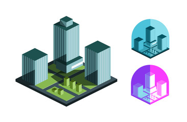Fototapeta premium Real Estate vector logo design template. building or