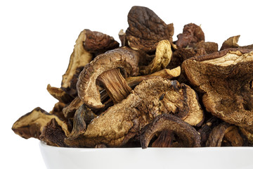 Wild and dried mushrooms