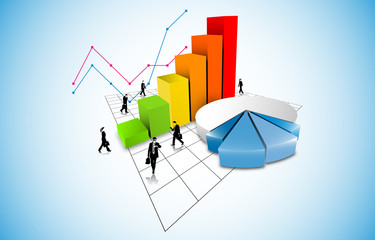 grafico economia, istogrammi, statistiche