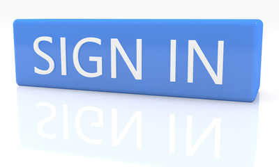 Obraz premium Sign in