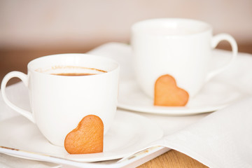 Romantic breakfast.