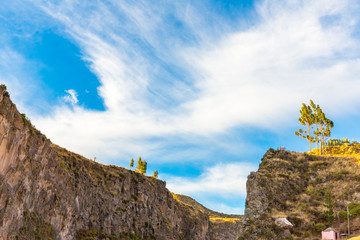 Beautiful mountain view in Colca Canyon, Peru in South America